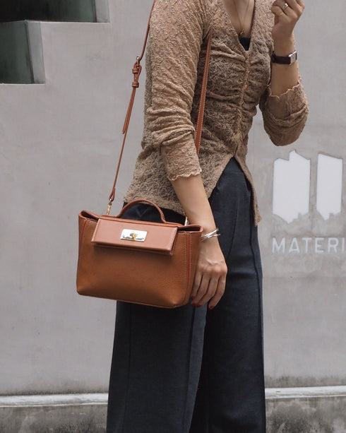 2WAYターンロックミニショルダーハンドバッグ 12-1174